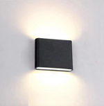 Bastro Modern Rectagulart Waterproof Outdoor Wall Lamp, Black/White - Lamp Outdoor