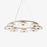Aethera Circular Glass Chandelier - Lamp Outdoor