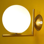 Blown Glass Opal Glass Wall Lamp - Lamp Outdoor