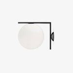 Blown Glass Opal Glass Wall Lamp - Lamp Outdoor