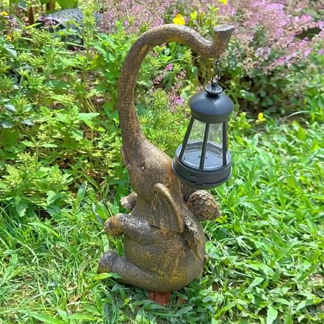 Resin Garden Solar Animal Lights - Lamp Outdoor