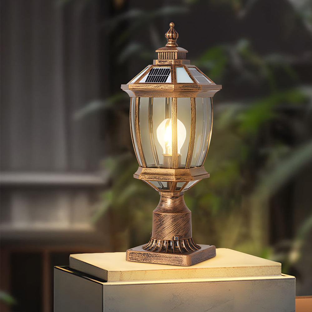 LED Waterproof Solar Column Pillar Lights for Garden - Lamp Outdoor