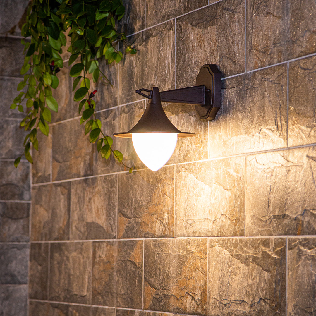 LED Vintage Outdoor Wall Light Brown - Lamp Outdoor