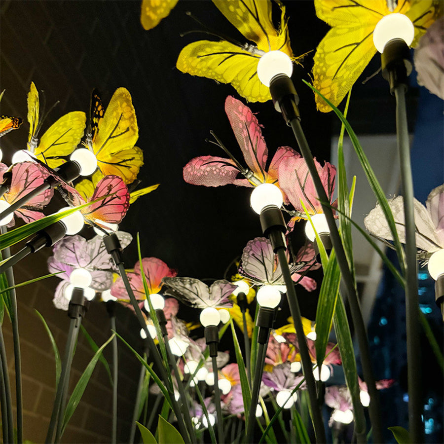 Six-Head Butterfly Solar Garden Lights - Lamp Outdoor