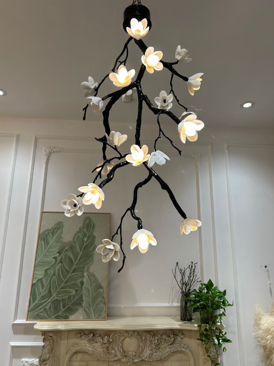 Large Long Branch Flower Chandelier - Lamp Outdoor