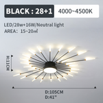 Wesley Modern Home Decoration Fireworks LED Ceiling Light - Lamp Outdoor