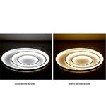 Aluna Pendant Light, Inner Ring Illuminated, White/Black/Gold - Lamp Outdoor