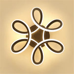 Fael Modern Flower Shape Metal Ceiling Light, Black/White, Hallway - Lamp Outdoor