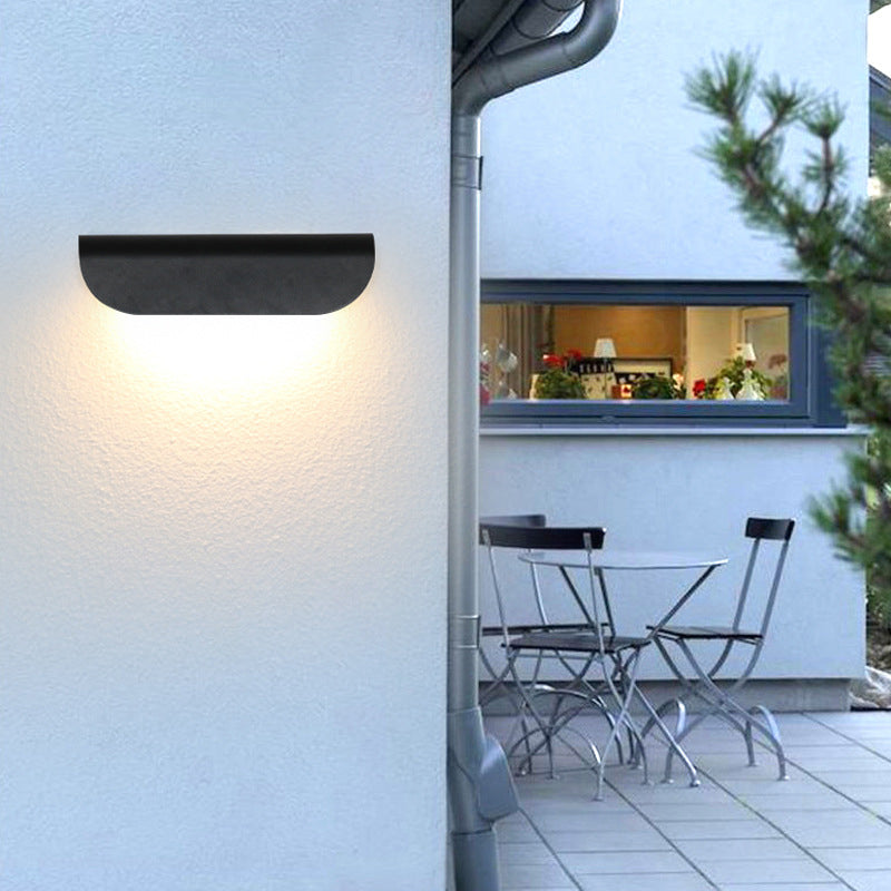 Ray Modern Curved Waterproof LED Outdoor Wall Lamp Metal Garden Corridor - Lamp Outdoor