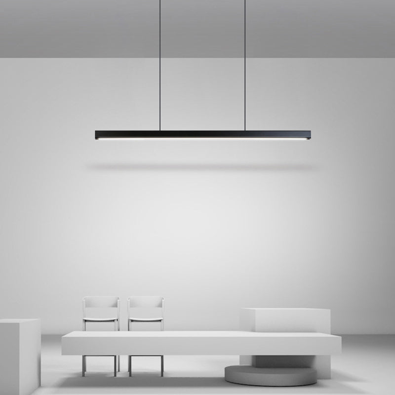 Orva Minimalist Classic Black & White Linear Pendant Light - Lamp Outdoor