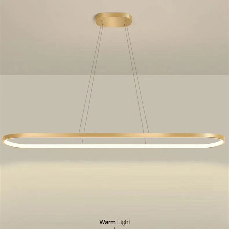 Junel Minimalist Oval Interior Hanging Pendant Light - Lamp Outdoor