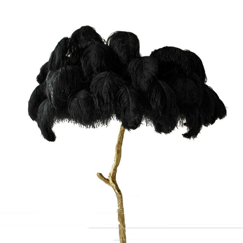 O'Moore Nordic Luxury Unique Ostrich Feather Floor Lamp/Table Lamp - Lamp Outdoor