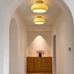 Charlotte Flush Mount Ceiling Light Wood - Lamp Outdoor