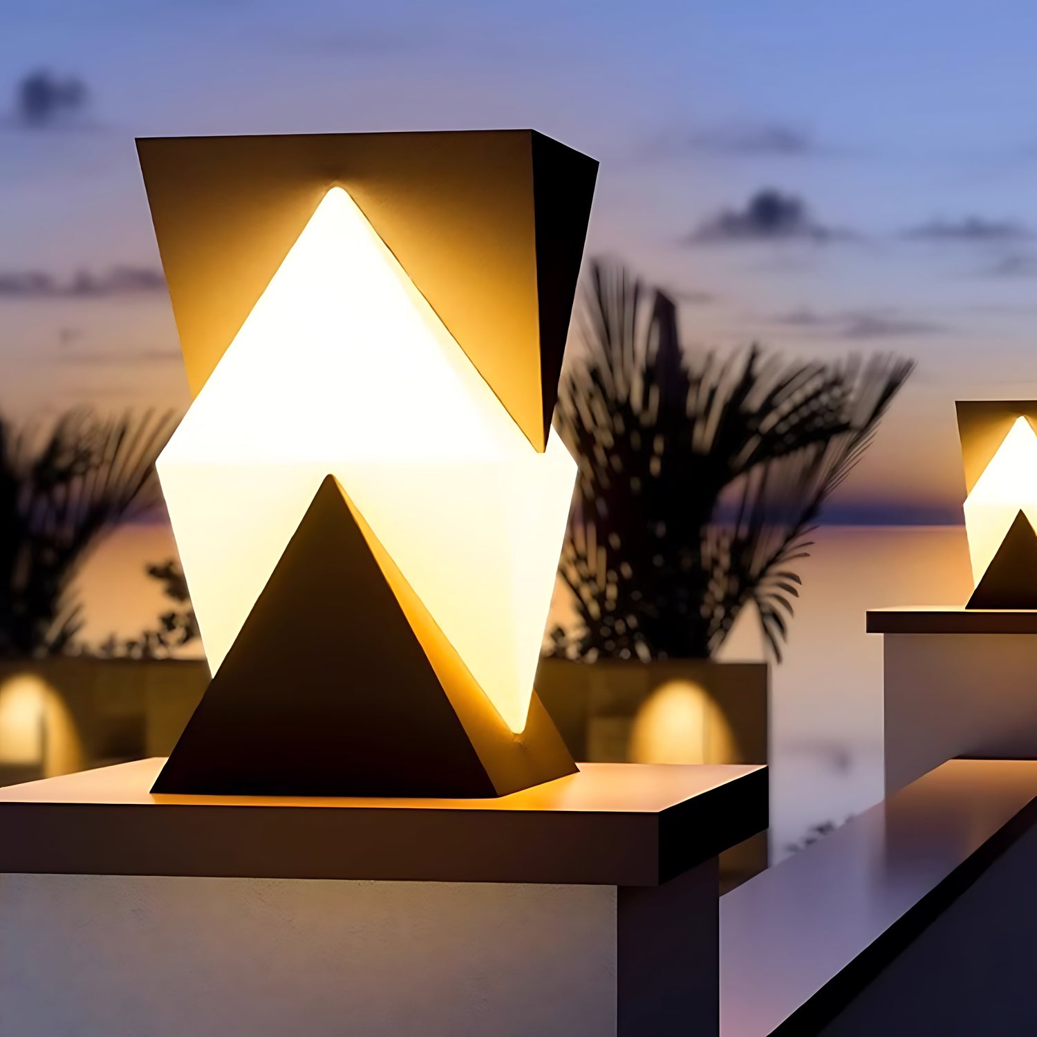 Waterproof Special Shaped Piller Light Modern Style - Lamp Outdoor