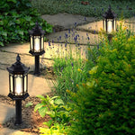 Traditional Asian-Inspired LED Pathway Lights Rhombus Shape for Villa Gardens - Lamp Outdoor