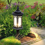 Traditional Asian-Inspired LED Pathway Lights Rhombus Shape for Villa Gardens - Lamp Outdoor