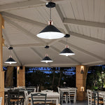 Classic Conical Solar Lights LED Pendant Light Solar Garden Lights Waterproof Hanging Lights - Lamp Outdoor