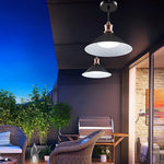 Classic Conical Solar Lights LED Pendant Light Solar Garden Lights Waterproof Hanging Lights - Lamp Outdoor