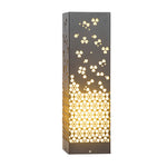 Asian Style Perforated Garden Lighting with Decorative Snowflake Design - Lamp Outdoor