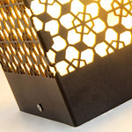 Asian Style Perforated Garden Lighting with Decorative Snowflake Design - Lamp Outdoor
