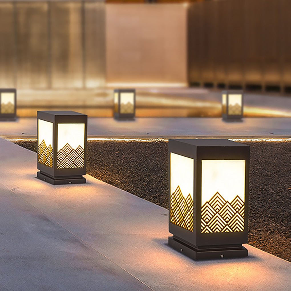Modern Rectangular Landscape Lamp Sleek Stainless Steel Outdoor Lighting - Lamp Outdoor
