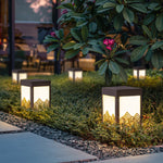 Modern Rectangular Landscape Lamp Sleek Stainless Steel Outdoor Lighting - Lamp Outdoor