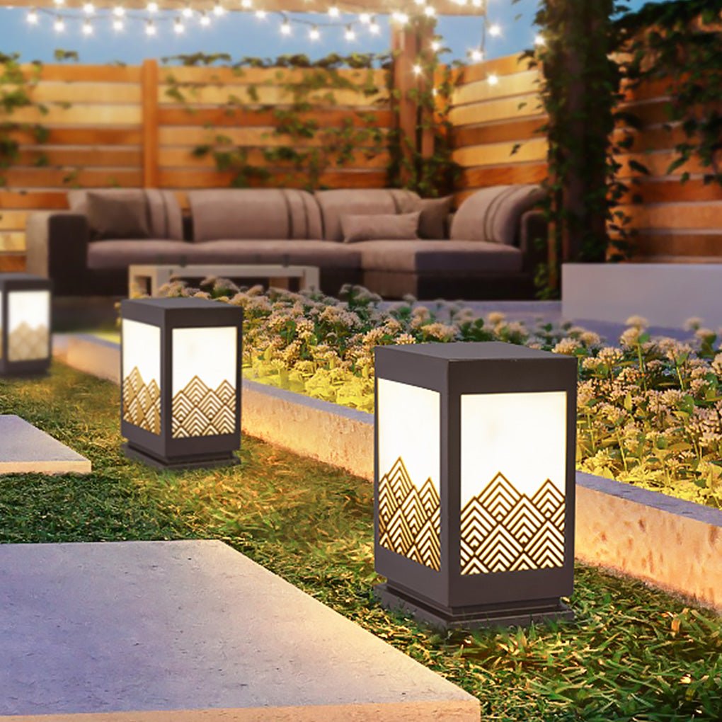 Modern Rectangular Landscape Lamp Sleek Stainless Steel Outdoor Lighting - Lamp Outdoor