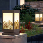 Modern Rectangular Landscape Lamp Sleek Stainless Steel Outdoor Lighting - Lamp Outdoor