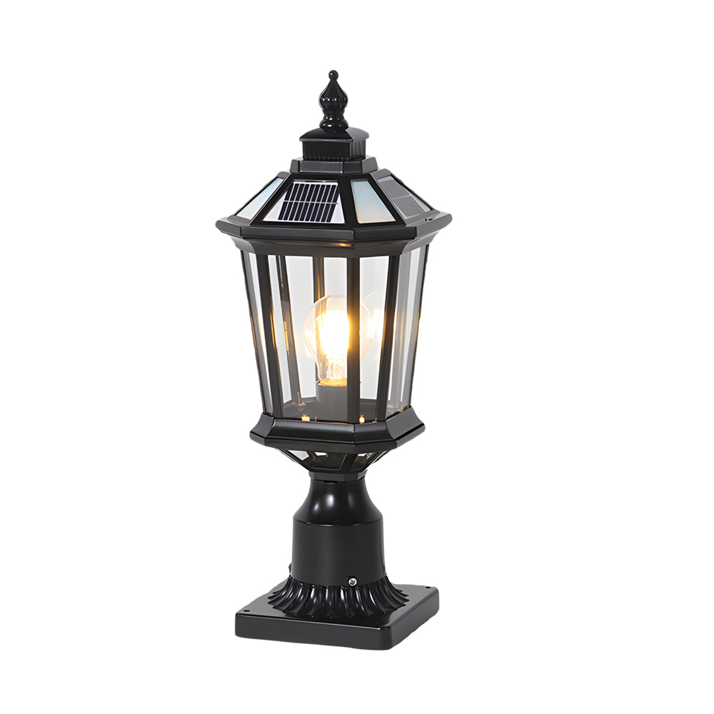 LED Waterproof Solar Column Pillar Lights for Garden - Lamp Outdoor