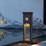 Elegant Outdoor LED Light with Artistic Cut Craft and Strip Design - Lamp Outdoor
