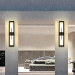 Creative Rectangular LED Waterproof Black Modern Outdoor Wall Lamp - Lamp Outdoor