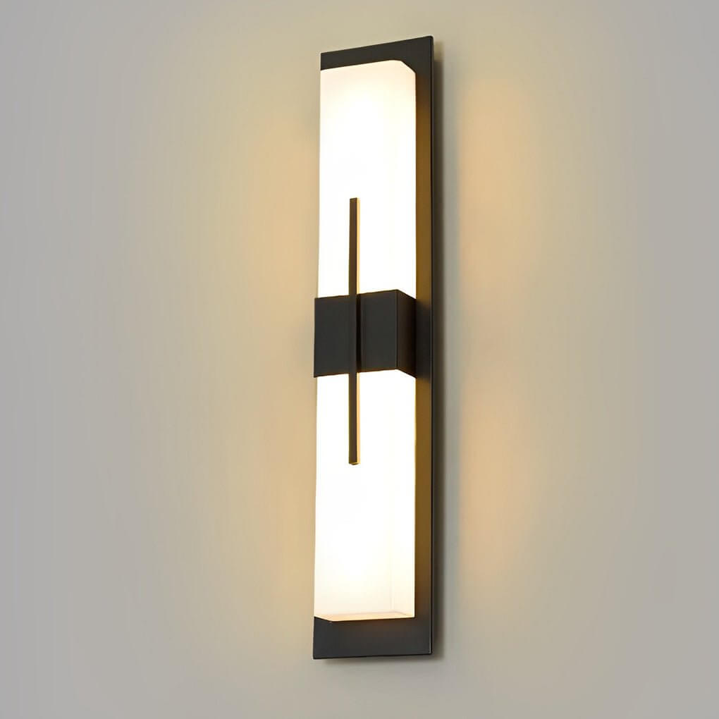 Creative Rectangular LED Waterproof Black Modern Outdoor Wall Lamp - Lamp Outdoor