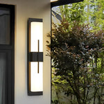 Creative Rectangular LED Waterproof Black Modern Outdoor Wall Lamp - Lamp Outdoor