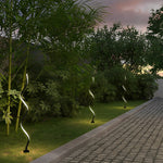 Eco-Friendly Twisted Seaweed Design LED Solar Lawn Lights - Lamp Outdoor