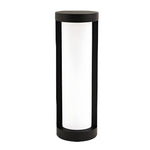 Black Cylindrical LED Pathway Bollard Lights Solar and Wired Outdoor Lighting Solutions - Lamp Outdoor