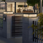 Modern LED Waterproof Outdoor Post Lights Solar Fence Pillar Light Deck Post Lights - Lamp Outdoor