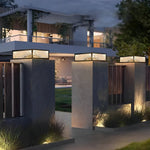 Modern LED Waterproof Outdoor Post Lights Solar Fence Pillar Light Deck Post Lights - Lamp Outdoor