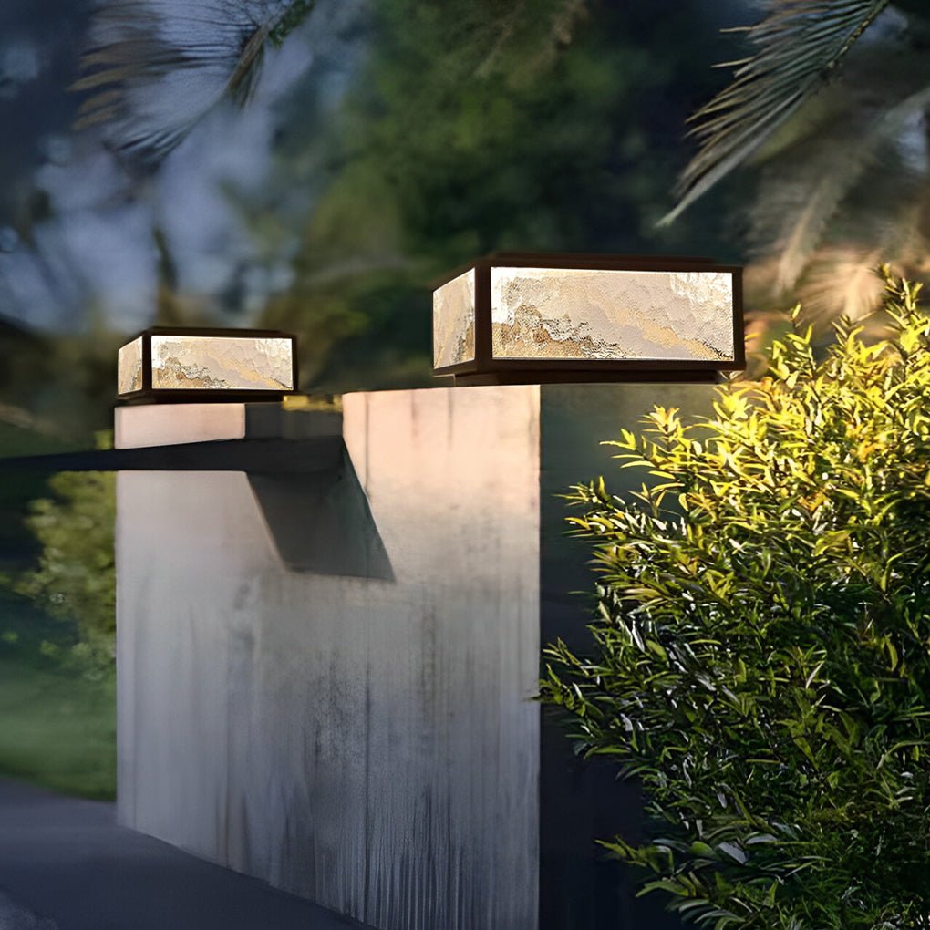 Modern LED Waterproof Outdoor Post Lights Solar Fence Pillar Light Deck Post Lights - Lamp Outdoor