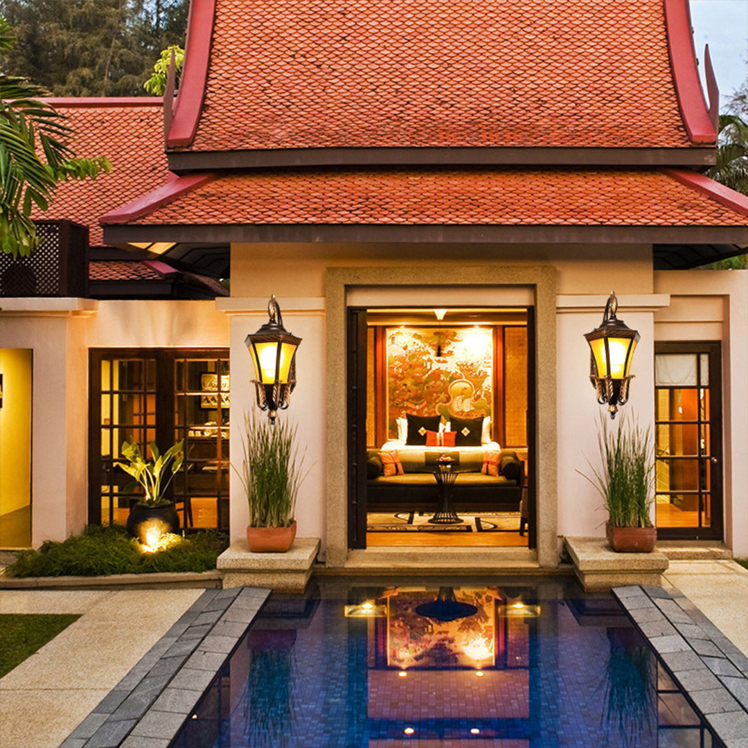 European-Style Waterproof Copper Wall Sconce Outdoor - Lamp Outdoor