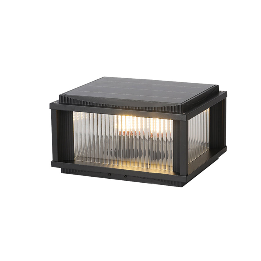 Waterproof Outdoor Pillar Solar Lights Retro Style - Lamp Outdoor