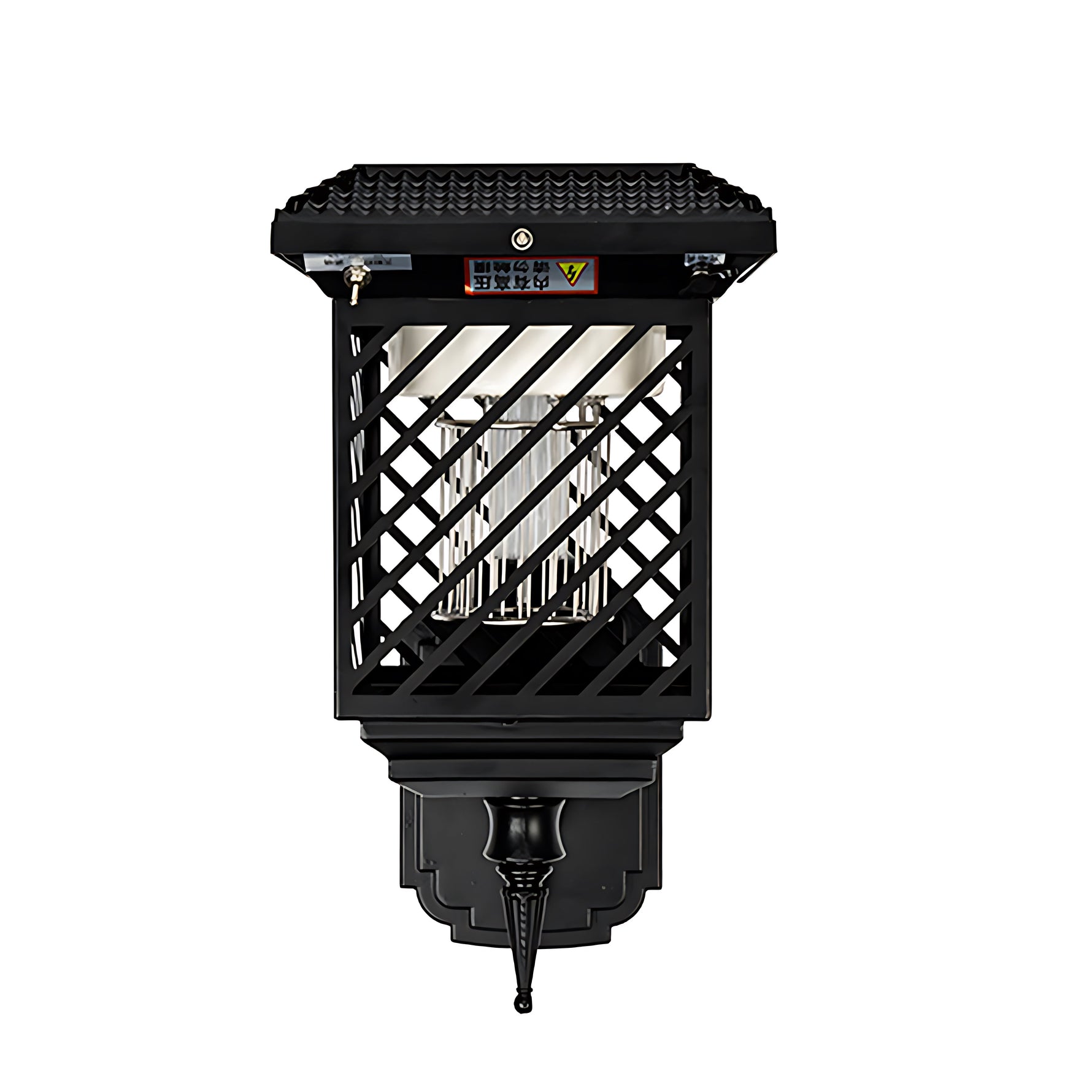 Black Landscape Lighting Solar-Powered Waterproof Stainless Steel - Lamp Outdoor