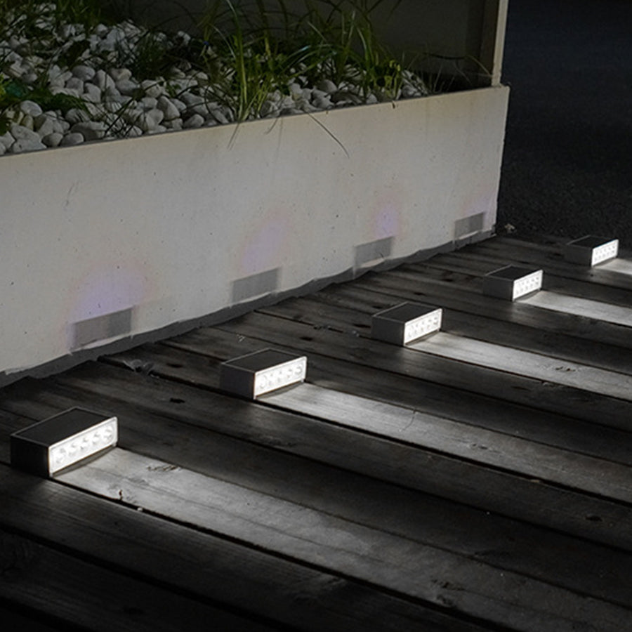 Solar Outdoor Step Light Fixtures Waterproof Modern Style - Lamp Outdoor