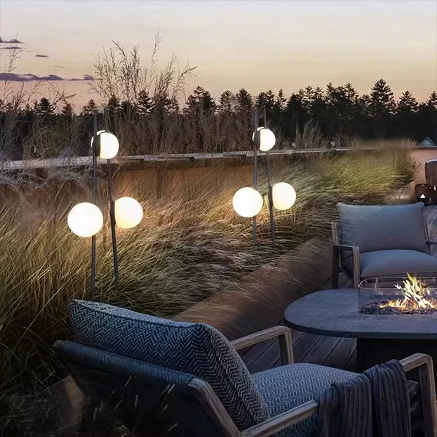 Modern Landscape Lighting Minimalist Waterproof Spherical High-Pole - Lamp Outdoor