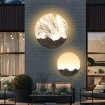 LED Round Outdoor Sconce Waterproof Sunrise Round Decorative - Lamp Outdoor