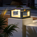 Stainless Steel LED Pillar Lights Waterproof with Acrylic Lampshade - Lamp Outdoor