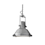 Solara Pendant Lamp Brass Ribbed Dome Industrial - Letslighting