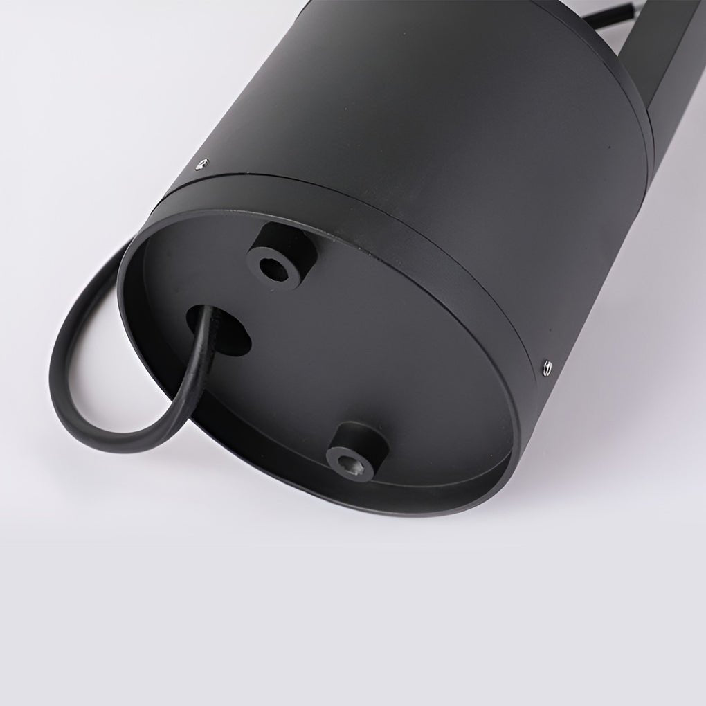 Waterproof LED Outdoor Bollard Lights Hollow Cylindrical Black Lamp for Elegant Exterior Lighting - Lamp Outdoor