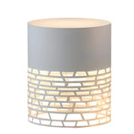 Stylish Hollow Mesh LED Cylinder Light Freestanding Outdoor Garden Lighting - Lamp Outdoor