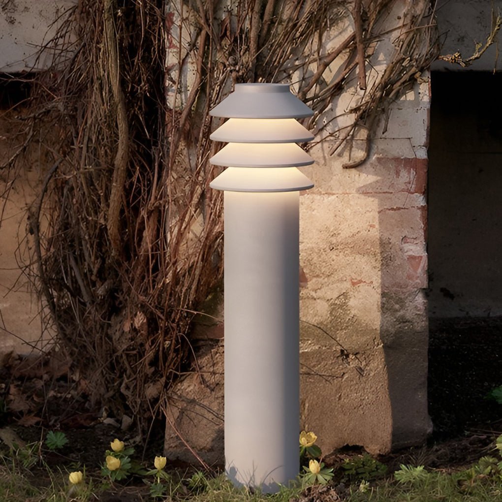 Modern Aluminum LED Outdoor Cylinder Light Versatile Garden and Pathway Illumination - Lamp Outdoor