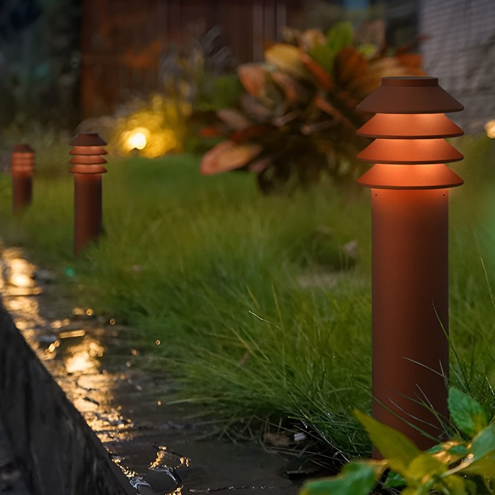Modern Aluminum LED Outdoor Cylinder Light Versatile Garden and Pathway Illumination - Lamp Outdoor